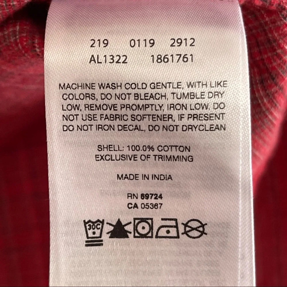 Columbia Women's Standard Times Two Corduroy Long Sleeve Shirt, Red Plaid, XS - Picture 15 of 16